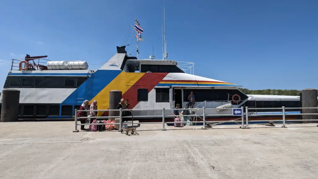 Tammalang Pier, Satun, Fähre nach Langkawi, 25.02.2024, Thailand
