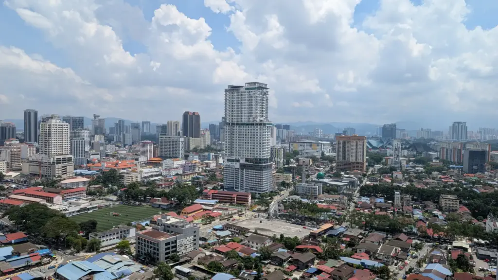 Aussicht vom Balkon, 03.05.2026, Kuala Lumpur, Malaysia