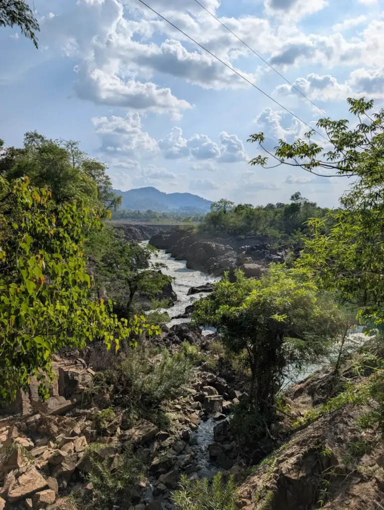 Li Phi Somphamit Wasserfall, Don Khon, 4000 Islands, 27.04.2025, Laos