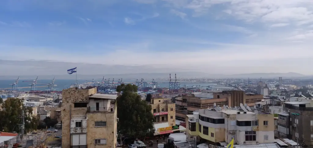 Blick über Haifa, Israel, 27.01.2020