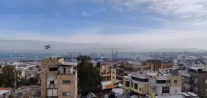 Blick über Haifa, Israel, 27.01.2020